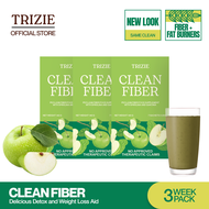 TRIZIE Clean Fiber 3 Week Bundle (21 sachets total) [Weight Loss & Detox with Psyllium Fiber]
