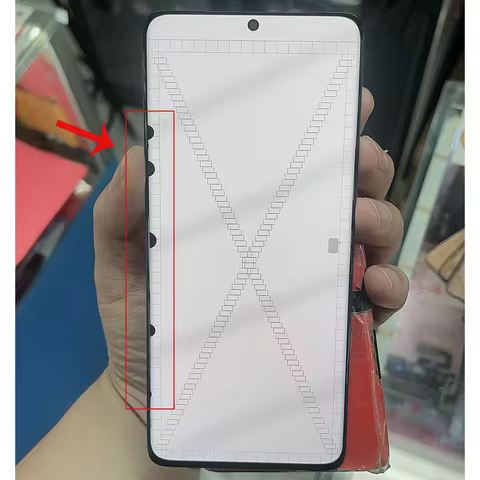 6.8“ S21U AMOLED With defect For Samsung S21 Ultra 5G G998 G998U Display Touch Screen Digitizer S21 
