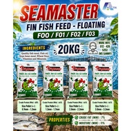 [F03] [20 KG] MAKANAN IKAN SEAMASTER FLOATING PELLETS / PROTEIN 44% / MAKANAN IKAN TINGGI PROTEIN
