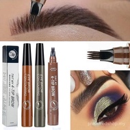 4-Point Waterproof Liquid Eyebrow Pen - Microblade 4-Fork Tip Long Lasting Brow Pencil