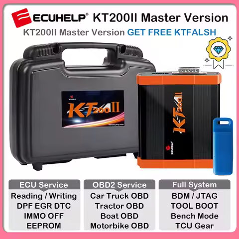ECUHELP KT200 Gen2 KT200II 2025 NEW ECU Programmer Support ECU Chip Tuning DTC OBD/BOOT/BDM/JTAG