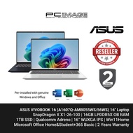 ASUS VIVOBOOK 16 A1607Q-AMB056WS SNAPDRAGON X1 26 100 8CORE/16GB LPDDR5X (OB)/1TB 4.0/QUALCOMM® ADRE