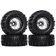4PCS 12mm Hex 95MM 1.9 Crawler Tires Wheel Soft Rubber Tyre metal wheel hub for 1/12 MJX HYPER GO H1