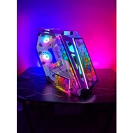 Gaming Cyborg GUNDAM Case Metalic case with 6pcs RGB Cooling fan Case PC (jeffdata Computers legit)