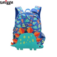 Australia Smiggle Original Children's Schoolbag Boys Backpack With Rain Cover Cartoon Dinosaur Paradise Kids' Bags 14 Inches&amp;&amp;-*