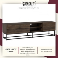 MADE IN MALAYSIA IGREEN HOME FURNITURE CAPRI 1.8M TV CABINET PERABOT PREMIUM QUALITY MURAH