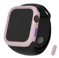 hoda - Apple Watch Series 7 柔石防摔保護殼 45mm粉紅 (hoda3580)