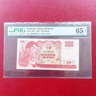 Uang Kuno 100 Rupiah Sudirman PMG 65 EPQ