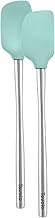 Tovolo Flex-Core Stainless Steel Handled Mini Spatula & Spoonula Set, Heat-Resistant & BPA-Free Sili