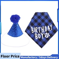 Dog Birthday Party Supplies,Pet Birthday Hat and Boy Doggy Birthday Bandana Set