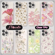 Pink Flowers Phone Case For Samsung Galaxy S25 Edge S24 Ultra Plus S24FE S23FE A36 A26 A16 5G cover 
