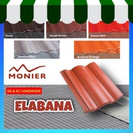 Monier Brand Main Roof Tiles / Rumah Atap Monier Elabana Series / Roof Tile Bewarna Merah Orange Kel