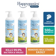 [Bundle of 3] Happyganics Baby Bottle Cleanser 500ml (Expiry 31 Oct 26)