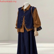 KEMEJA Evolvere - Kayla Shirt Oversize Denim Luxe Shirt (Top Only)