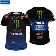 Fabio Quartararo Motogp Shirt 2024 New Men Sport Outdoor Jersey Quick Drying Breathabilit T-shirt