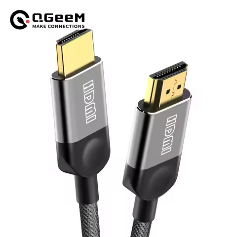 QGEEM HDMI-Compatible Cable HDMI to HDMI 2.0 Cable 4K for Xiaomi Projector Nintend Switch PS4 Televi