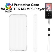 GOGOU MP3 Player , TPU Transparent MP3 Player Cover,  Shock Resistant Dust Resistant Wrist Strap Pro