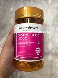 (現貨 300粒) ~Healthy Care 葡萄籽精華膠囊 1200  (Healthy Care  Grape Seed Extract Tab.) ~到期日: 2024年 05月