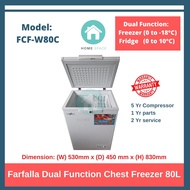 Farfalla Dual Function Chest Freezer (80L), FCF-W80C