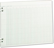 Wilson Jones WLJG3024 Green Columnar Ruled Ledger Paper, Double Page Format, 24 Columns and 36 Lines