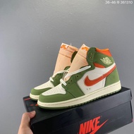 Original real shot NK,AJ 1 mid aj1 high end leisure basketball shoes*-&-