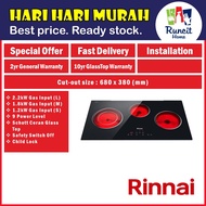 Rinnai Hob RB7013E-CB 3 Zone Vitroceramic Hob RB 7013ECB / Ceramic Hob / Induction Hob