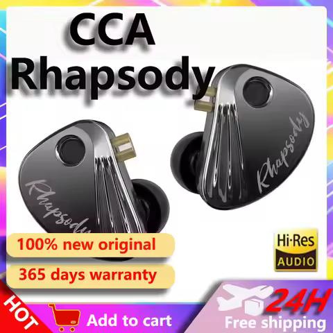 CCA Rhapsody 2DD+4BA HiFi Earphones Music IEM Headphone Hybrid Wired Earbuds With Detachable Cable f