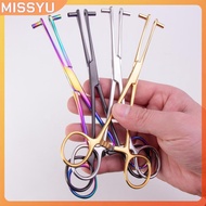 MISSYU Colorful Body Piercing Pliers Surgical Steel Fix Forceps Tweezers For Septum Cartilage Tongue