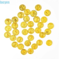 LACYES Pirate Gold Coins, Plastic Game Coin Fake Gold Treasure, Game Decoration Party Decoration Kid