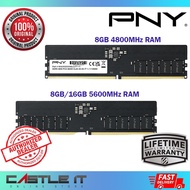 PNY DDR5 16GB 8GB 5600MHZ PNY D5 16GB 8GB 5600MHZ 4800MHZ PC Desktop Value Memory RAM LONGDIMM