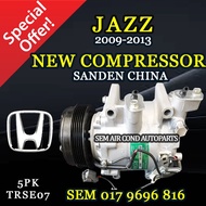 HONDA JAZZ 2009-2013 YEAR TRSE07 5PK SANDEN NEW CHINA COMPRESSOR/ KOMPRESOR (CAR AIRCOND SYSTEM)