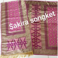 Palembang pink fuchsia premium songket