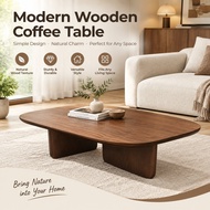 Silent Style Solid Wood Coffee Table Living Room Wooden Table Minimalist Unique Designer Modern Simp