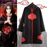 Anime Naruto Cosplay Costume Akatsuki Cloak Naruto Uchiha Itachi Cape Party Disguise Adult Outfit An