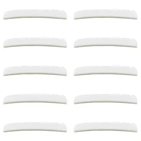 10x Bone Guitar Nut for Fender Strat Tele Guitar 43mm Radiused Curved Bottom Luthier White