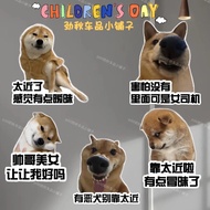 Hot-selling Trendy Play Recommendation!Shiba Inu Dog Funny Unique text car Sticker Funny Emoticon Pa