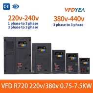 VFDYEA 380v/415v 3 Phase vfd Input 11KW/15kw/22kw/18.5kw /22kw Variable Frequency Drive Inverter