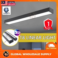 T8 LED Linear Light Kalimantang Casing Lampu Panjang LED Office Light Hanging Ceiling T8 Fitting Lam