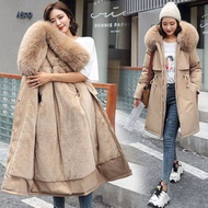 Winter Fur Lining Warm Female Jacket New Coat Women Winter Coat Belt Women Parka Warm Hooded Winter 