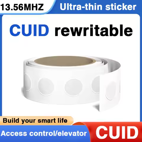 13.56mhz CUID changeable S50 1K RFID Sticker Wet Inlay NFC tag Sector 0 Block 0 UID Rewritable Proxi