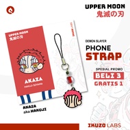 GANTUNGAN AKAZA HAKUJI DOMA KEYCHAIN PHONESTRAP HANGERDemon Slayer hp CASTLEINFINITY