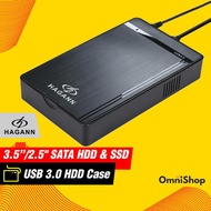 Enclosure Case External Hard Disk SATA 3.5 Inch PC USB 3.0 HAGANN HDA-E37 External 3.5” HDD & SSD Ca