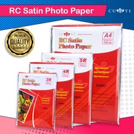 CUYI RC Satin Photo Paper 260gsm A4 | 5R | 4R | 3R Size Resin Coated Photo Paper
