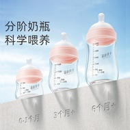 Baby Glass Bottle Newborn Newborn Anti-Flatulence Feeding Bottle Baby Feeding Bottle White Glass Feeding Bottle