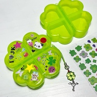 [clover box] 4-Compartment clover Leaf box No Paste Stickers