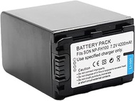 1 Pcs 7.2V 4200mAh NP-FH100 Replacement Battery for Sony DCRSR300E SR200E SR82E SR62E SR42E SR48E SR