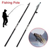 2.7/3.6/4.5/5.4/6.3m Telescopic Fishing Rod คาร์บอนไฟเบอร์ Travel Spinning Reel เหมาะสำหรับคนรักตกปล