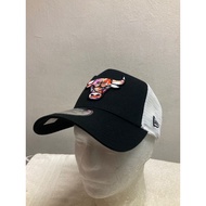 New Era Trucker Chicago Bulls Infill Black White Cap