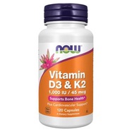 維他命 D3 & K2 1000IU 120粒膠囊 【3690】平行進口