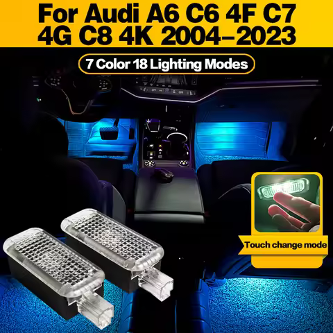 LED Atmosphere Lamp Car Footwell Light Interior Decoration For Audi A6 C6 4F C7 4G C8 4K 2004 2005 2